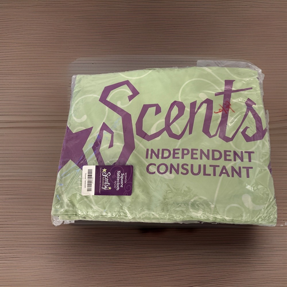 70 X 70 Green Square Scentsy Independent Consultant Tablecloth